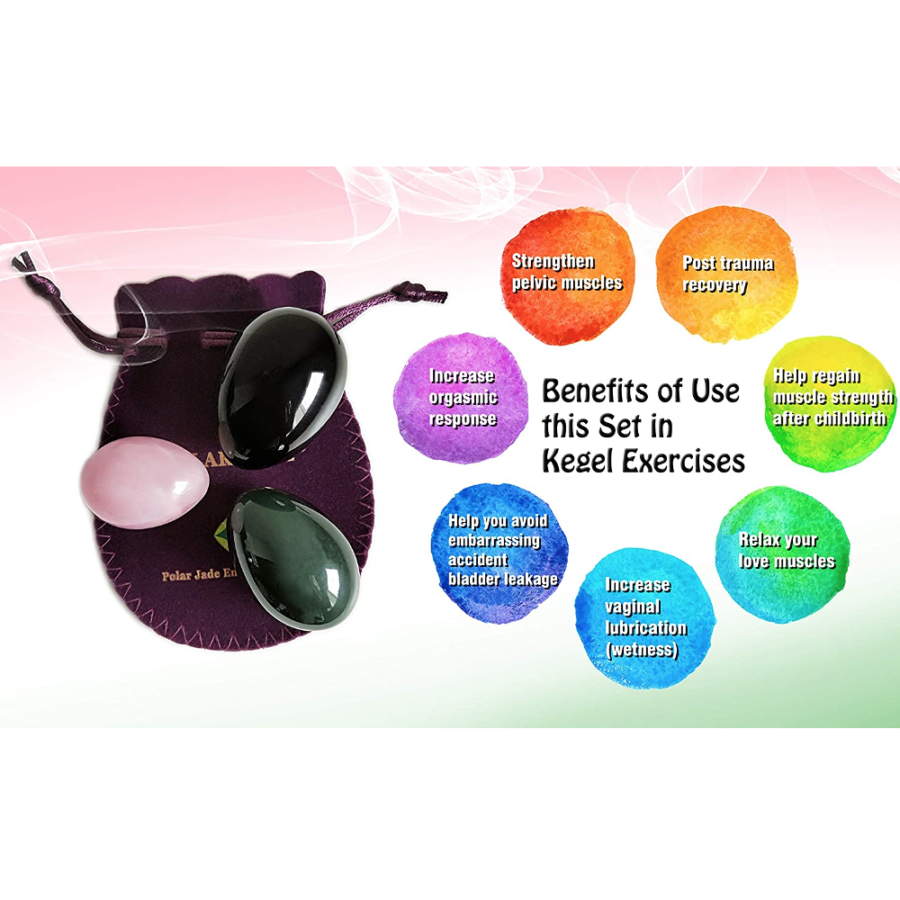 3 pcs Yoni Eggs Set by Polar Jade benefits