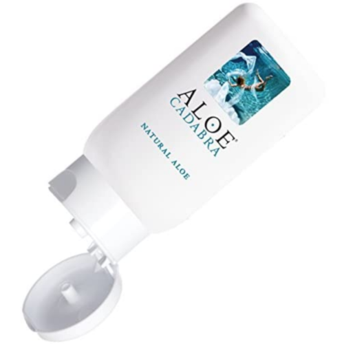 Aloe Cadabra Organic Personal Lubricant with open lid