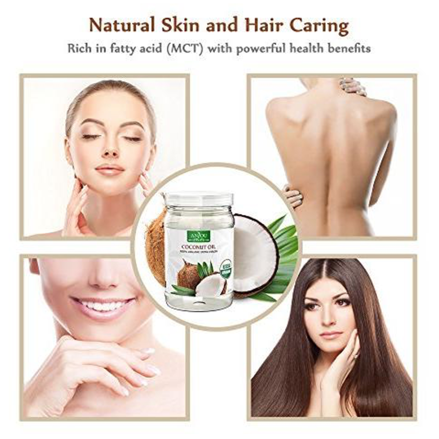 Anjou Organic Extra Virgin Coconut Oil for skin and hair