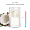 Anjou Organic Extra Virgin Coconut Oil liquid and solid