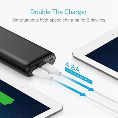 Anker PowerCore 20100mAh Ultra High Capacity Power Bank simultaneous charging