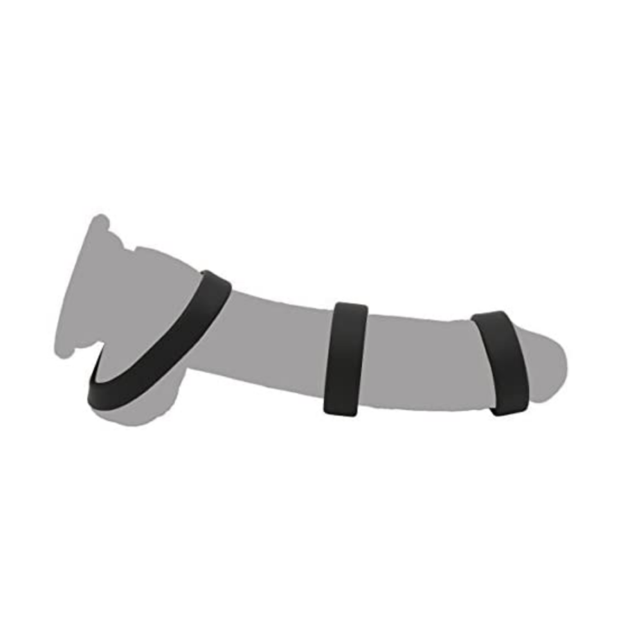 Beauty Molly Flat Penis Cock Ring Set in use
