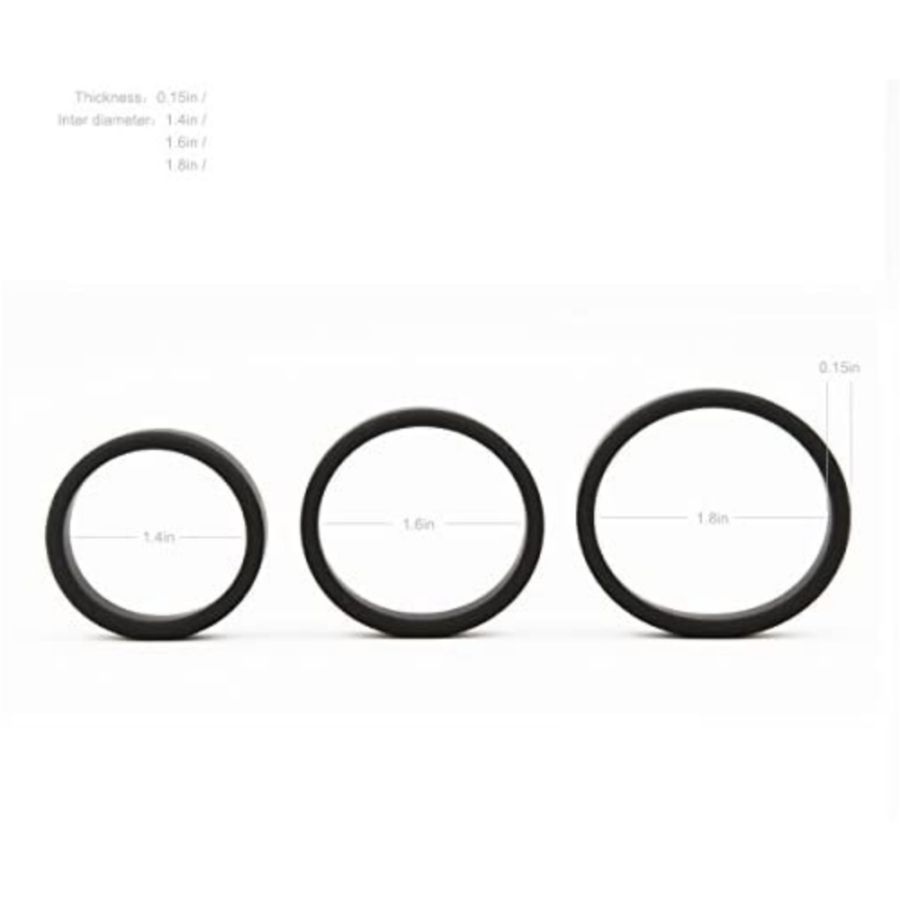 Beauty Molly Flat Penis Cock Ring Set top