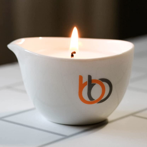 Burn & Bliss Soy Wax Massage Oil Candle - Peppermint & Eucalyptus