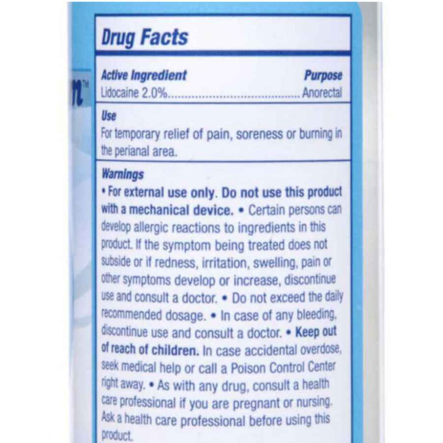 Cleanstream Relax Desensitizing Anal Lube label