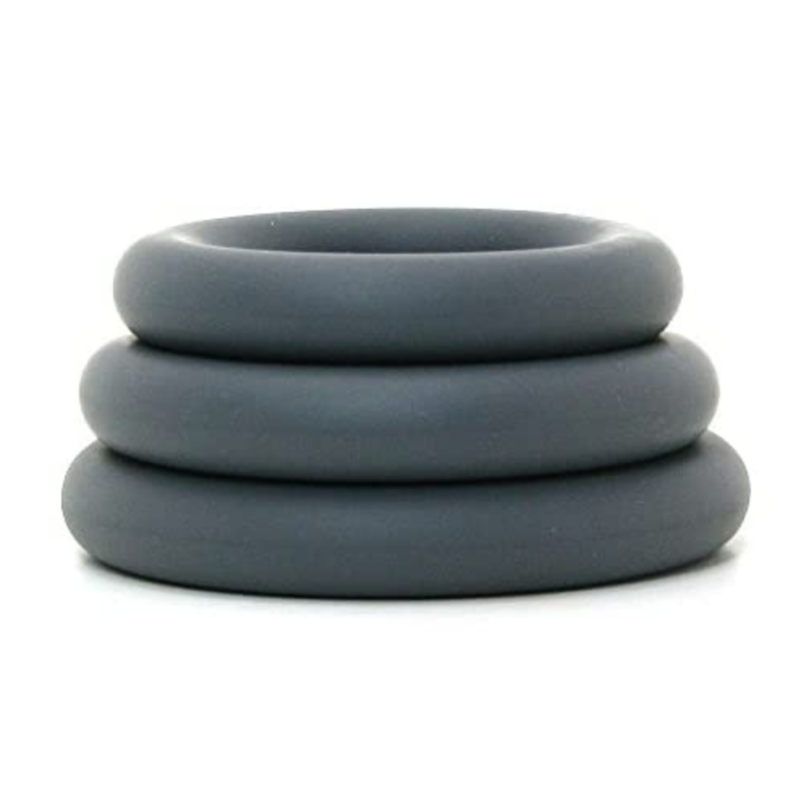 Doc Johnson OptiMALE Thick 3 C-Ring Set stacked