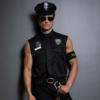 Dreamgirl Men's Dirt Cop Officer Ed Banger Costume wall