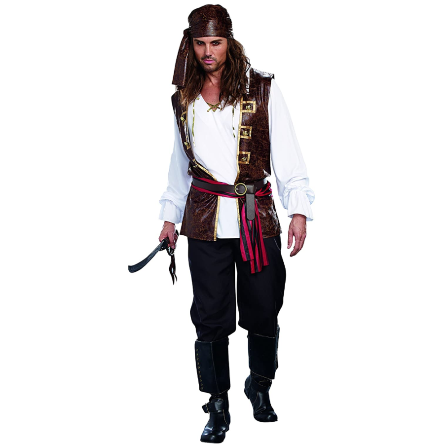 Dreamgirl Men's Seaworthy Pillaging Pirate Captain Costume