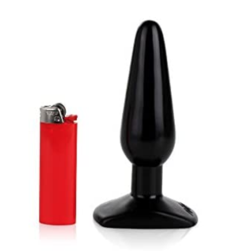 Healthy Vibes Medium Smooth Black Butt Plug