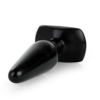 Healthy Vibes Medium Smooth Black Butt Plug