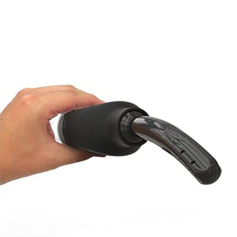 Healthy Vibes Premium Douche and Enema System bulb in hand