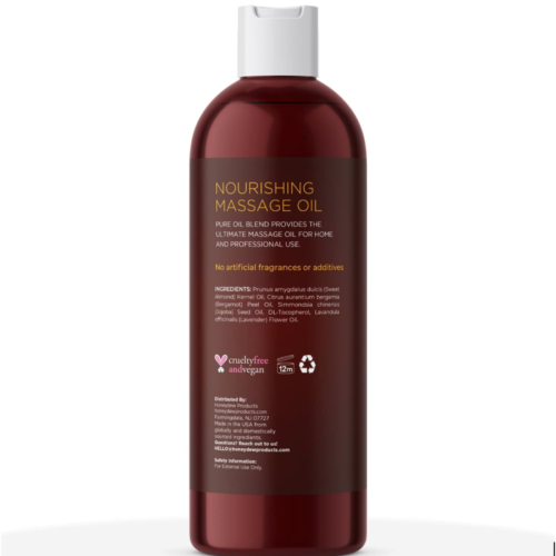 Honeydew Nourishing Massage Oil for Erotic Massages back