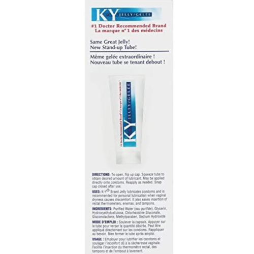 K-Y Jelly Water Based Lube label