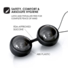 LELO Luna Beads Noir Luxury Ben Wa Balls material