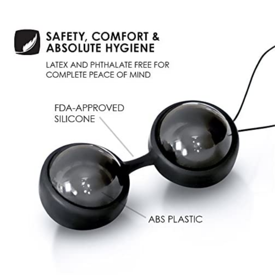 LELO Luna Beads Noir Luxury Ben Wa Balls material