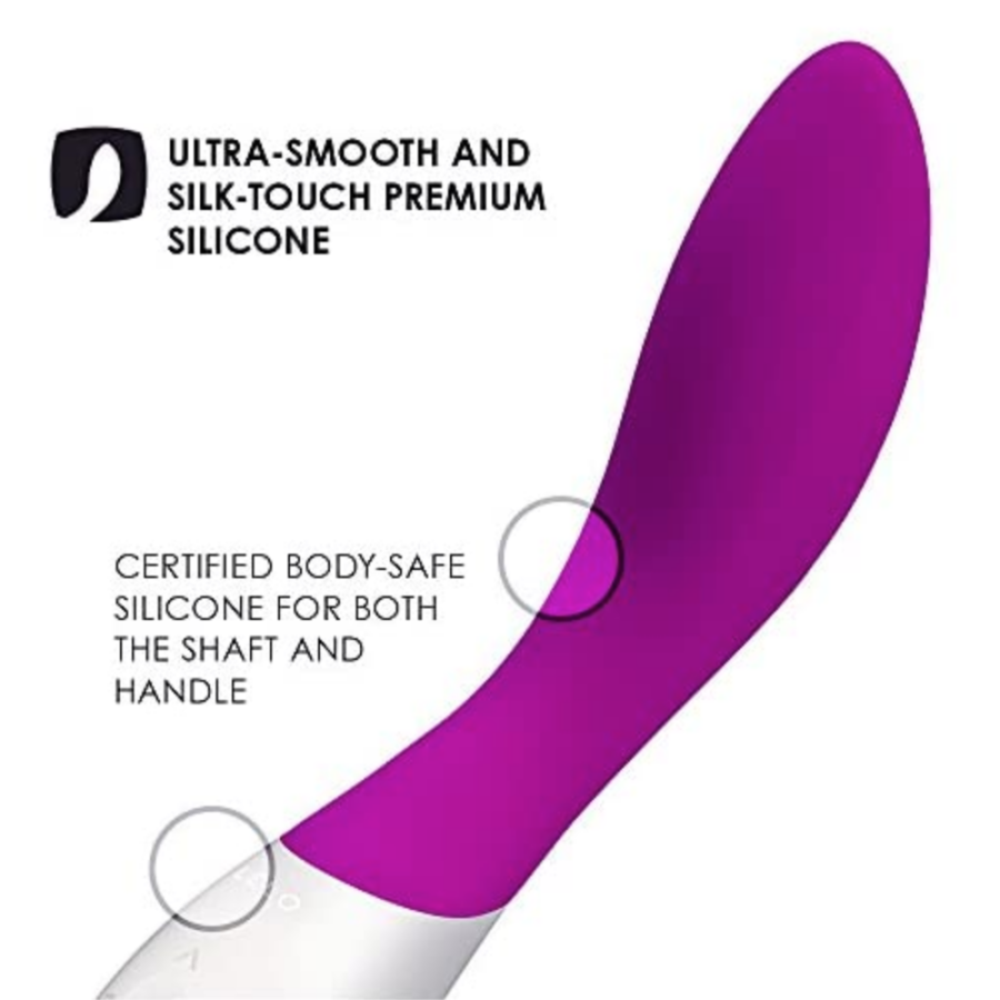 LELO Mona Wave Deep Rose G-Spot Massage Vibrator ultra-smooth