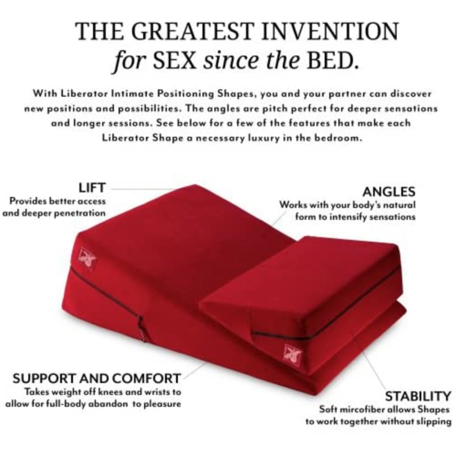 Liberator Wedge/Ramp Sex Positioning Pillow Combo how to use