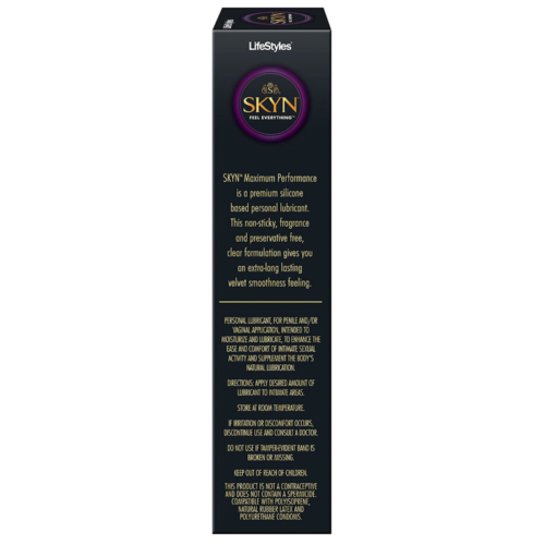 LifeStyles SKYN Maximum Performance Lube 2.7 oz box