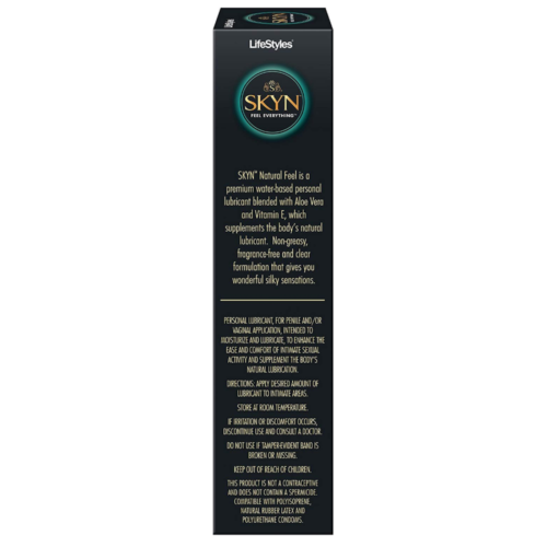 LifeStyles SKYN Natural Feel Personal Lubricant 2.7 oz box
