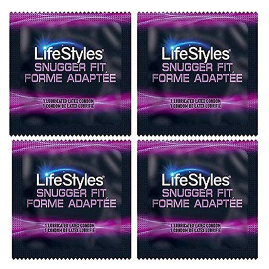Lifestyles Snugger Fit Lubricated Latex Condoms