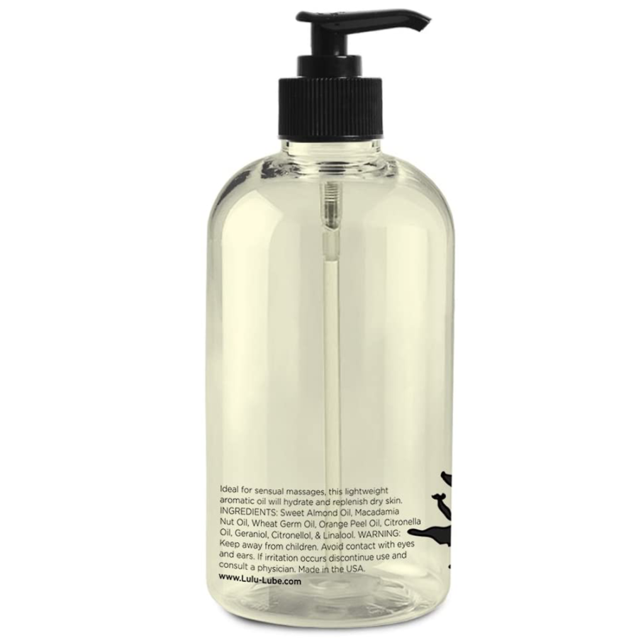 Lulu Sensual Massage Oil back