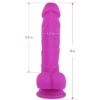 Lyps 8 Inch Realistic Silicone Dildo dimensions