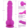 Lyps 8 Inch Realistic Silicone Dildo dimensions and specs