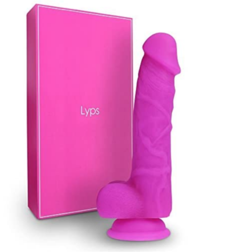 Lyps 8 Inch Realistic Silicone Dildo with box