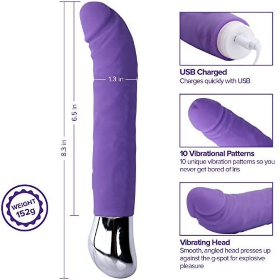 Lyps G-Spot Vibrator Stimulator dimensions and specs