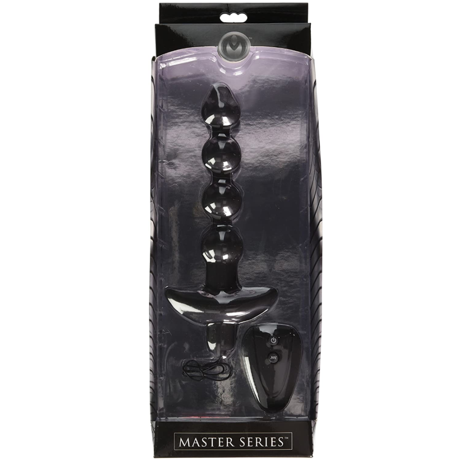 Master Series 7 Speed Silicone Beaded Anal Vibrator box front