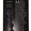 Master Series 7 Speed Silicone Beaded Anal Vibrator label