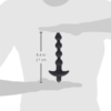 Master Series 7 Speed Silicone Beaded Anal Vibrator size