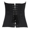 Mumentfienlis Zipper Front Striped Plus Size Corset with Skirt