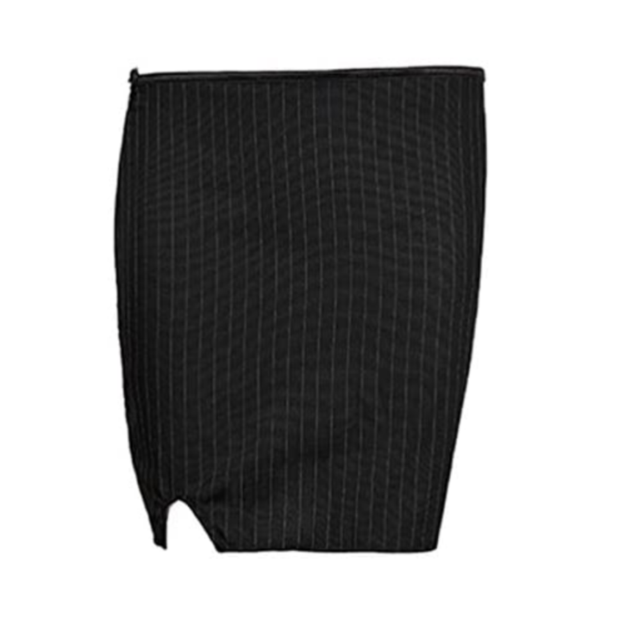 Mumentfienlis Zipper Front Striped Plus Size Corset with Skirt