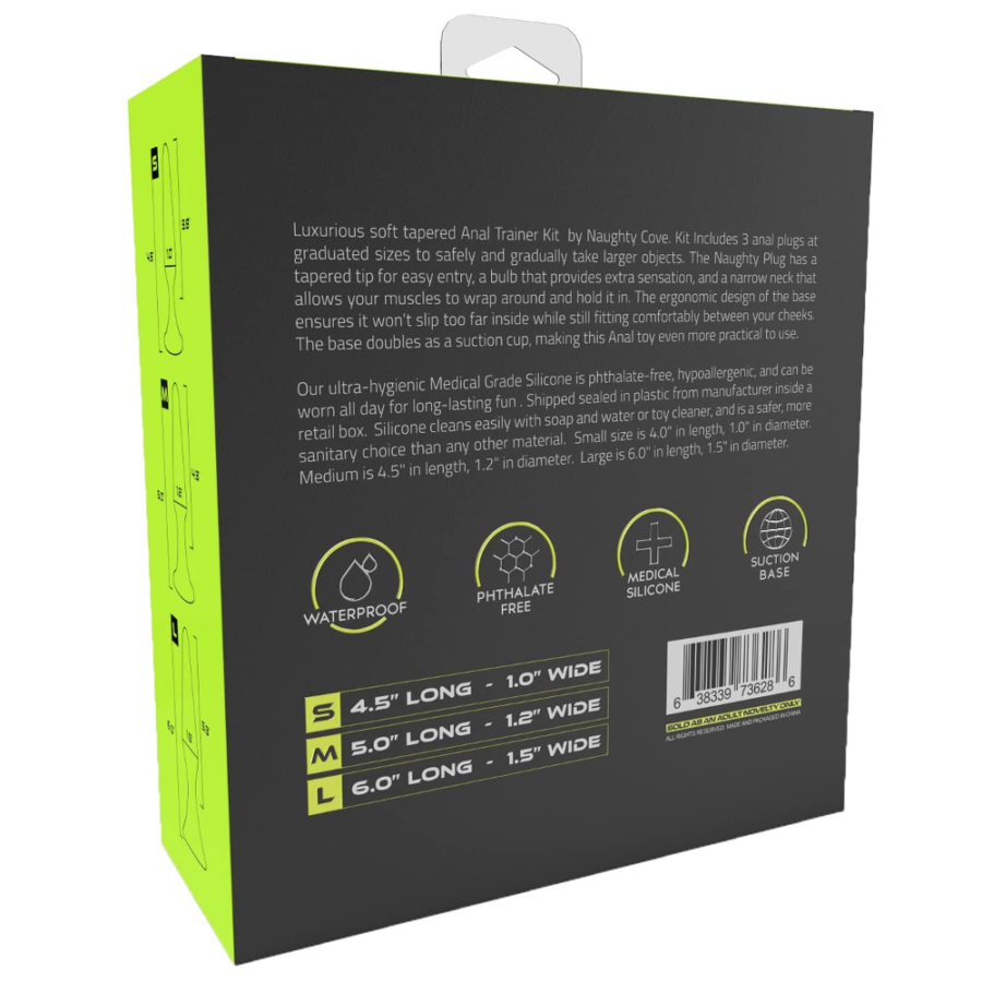 Naughty Plug Anal Trainer Kit box