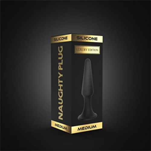 Naughty Plug Luxury Silicone Anal Trainer Butt Plug Medium box