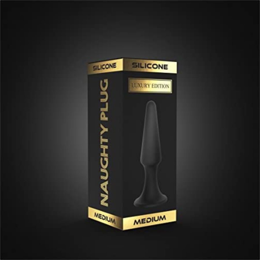 Naughty Plug Luxury Silicone Anal Trainer Butt Plug Medium box