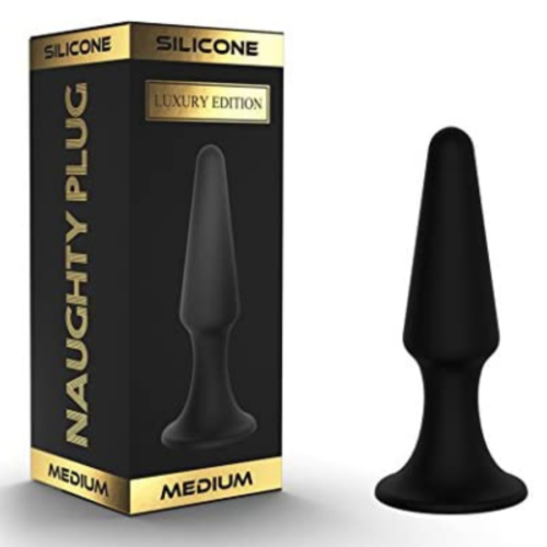 Naughty Plug Luxury Silicone Anal Trainer Butt Plug Medium