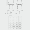 Obsessive Diamond Corset and Thong Set size chart