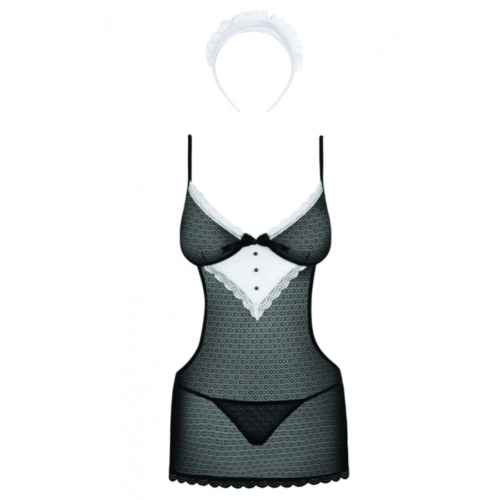 Obsessive Maidme Chemise and Thong front