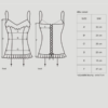 Obsessive Sophisticated and Elegant Black Corset with Thong sizes