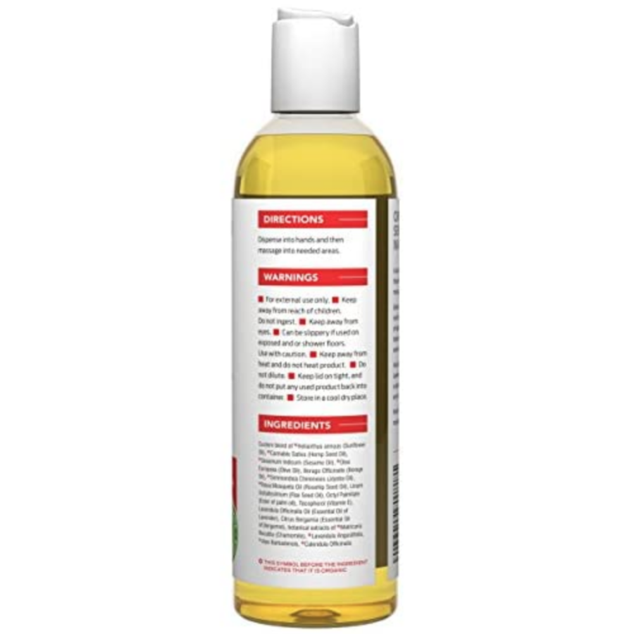 Organic Sensual Body Massage Oil back