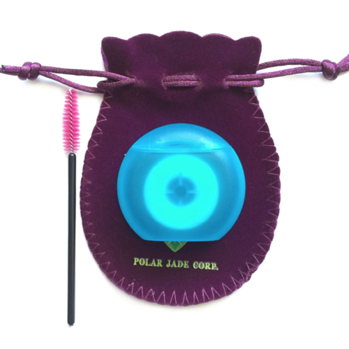 Polar Jade Nephrite Jade Egg floss and brush