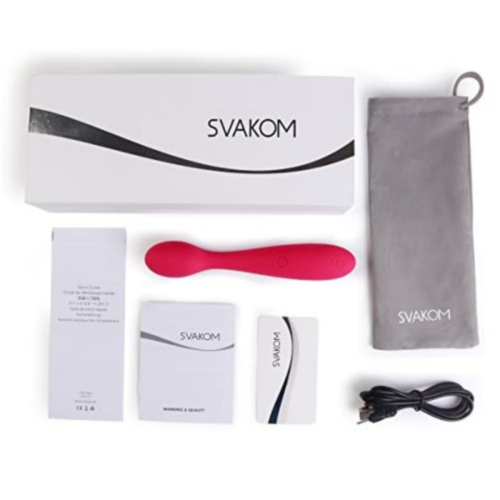 SVAKOM Nina Clitoris and G-Spot Vibrator box contents