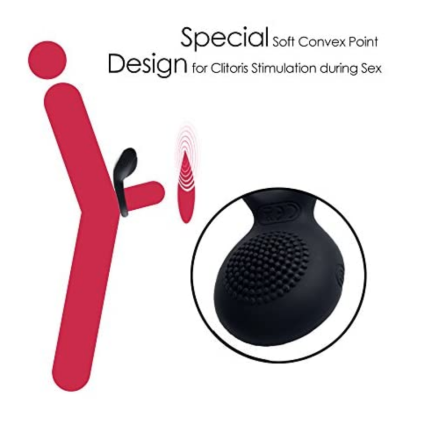 SVAKOM Tyler Vibrating Cock Ring Black design