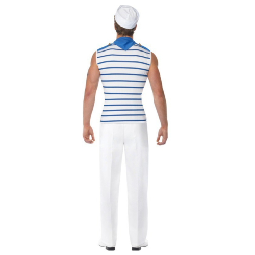 Smiffy's Men's Male Sailor Costume back
