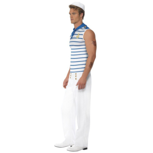 Smiffy's Men's Male Sailor Costume side