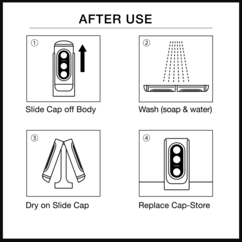 TENGA FLIP HOLE Black Male Masturbator after use