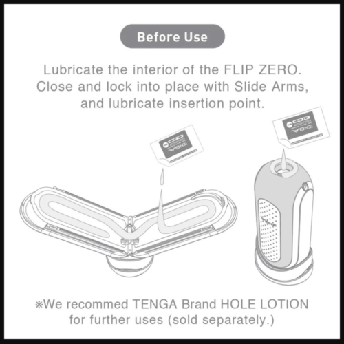 TENGA FLIP Zero Reusable Male Masturbator before use