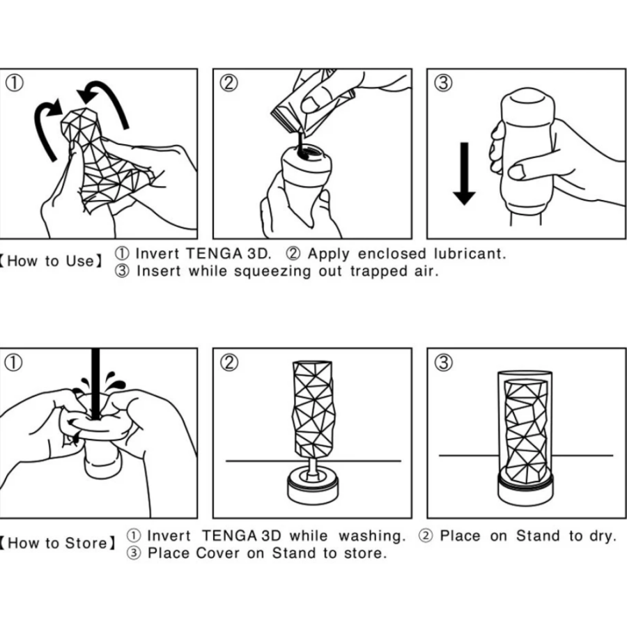 Tenga Sleeve Male Masturbator - how to use